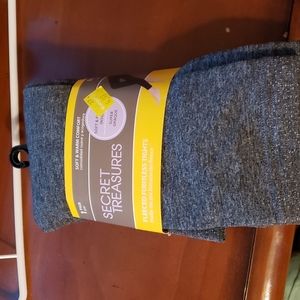 Fleeced footless tights